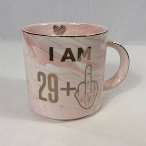Hendson Pink Marble Age 30 Coffee Mug